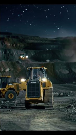 SDLG Heavy Equipment: Night Shift Power in Action! 🚧