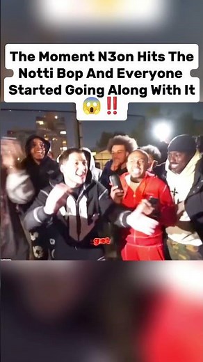 The moment N3on Hits The Notti Bop And Everyone Started Going Along With It 👀‼️ #n3on #viral #fyp