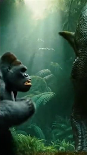 #GorillaVsDinosaur fight #DinosaurVsGorilla #MonsterFight #EpicBattle #BeastVsBeast