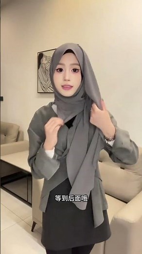 Chiffon Long Scarf Hijab Tutorial | Elegant Everyday Wrap Style
