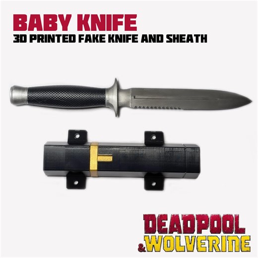 Deadpool Baby Knife Kit: 3D Printed Cosplay Prop - Etsy