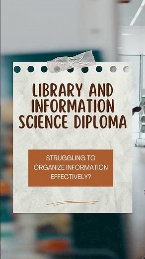 Library and Information Science Course Online | Librarian Skills #shorts