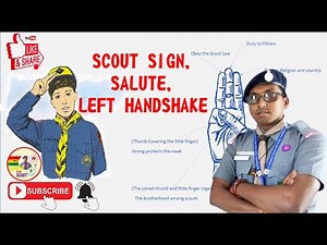 SIGN, SALUTE, LEFT HANDSHAKE of the Scout and Guide Organisations, ‪@SafetywithScoutMunnaThakur‬