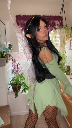 DIY fairy wing tutorial coming soon! #tiktokhalloween #halloweencostume #darkfae #fairywings #tiktokshop