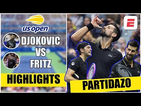 Novak Djokovic vs Taylor Fritz | HIGHLIGHTS | US OPEN 2025 | Cuartos de final | Resumen
