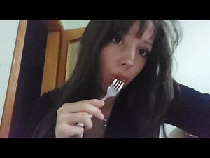 asmr waffle eating mukbang - mouth sounds & whispering 🧇✨️