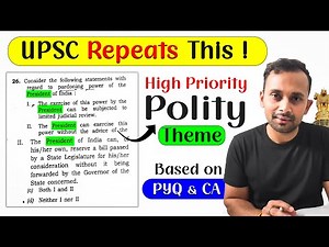 Most Expected Polity Topic for UPSC Prelims 2026 – President of India | Polity PYQ Analysis