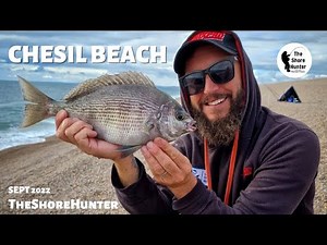 UK Beach Fishing Chesil Beach, Wayne Hand. Dorset ( The Shorehunter ) Bream Fishing, Loads of Fish