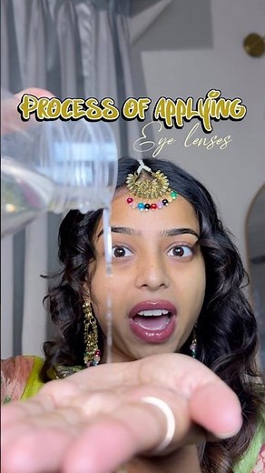 Lense pani se dhul do 🫨#lenses #application #stepbystep #beginners