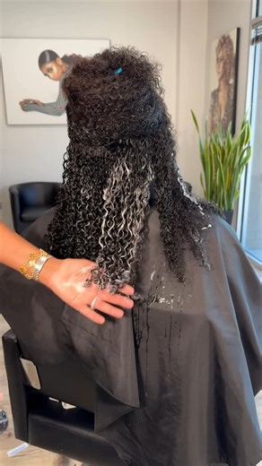 Aida Techilo | Atlanta, Ga on Instagram: "The process of styling our kinky curly bundles."