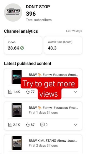 Try to get more views