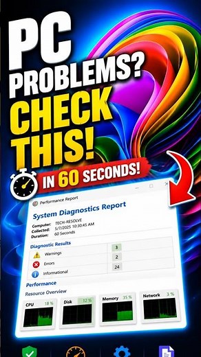 Hidden Windows Tool That Finds PC Problems in 60 Seconds 😱