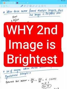 Why is the Second Image Brightest? 🔥 | Multiple Reflection Explained | JEE NEET Physics