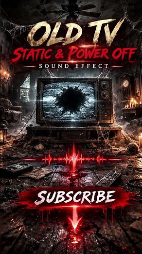 Old TV Static & Power Off Sound Effect – Retro Television Shutdown SFX for Remixes & Editing