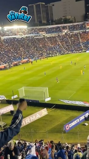 Así festejo la Porra del Cruz Azul despues de terminar el partido "Poropopo el que no salte es un Tigre Ma%&... #TigresUANL #CruzAzul #cruzazultigres | El papirri