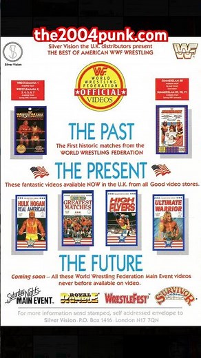 Silver Vision Retro WWE Poster 1 #wwe #wwedvd #wwevhs #vhs #wrestlemania #hulkhogan #ultimatewarrior