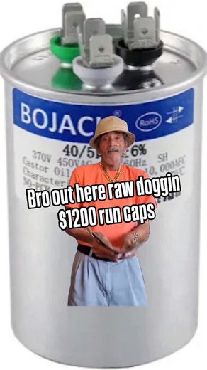 What do you charge??? I was looking at a recent post on LinkedIn about high charge outs for residential run caps. The majority of the comment section were changing them out at no higher than $300 while on site. #hvac #hvacr #runcapacitor #hvacsystem #hvacservice #hvacaf #runcapacitor #hvacinstaller #hvacservicecall #nocooling #hvacapprentice #hvacjourneyman #hvactips #hvacmeme #hvacentertainment | HVAC Know It All 2
