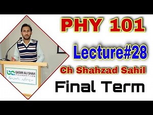 PHY101 Lecture 28 | PHY101 Final Term Preparation 2021 | VU | By Ch Shahzad Sahil