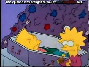 Bart Simpson dies.. - funeral scene