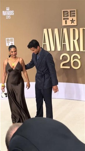 Jaafar Jackson and Nia Long at the 2026 BET Awards