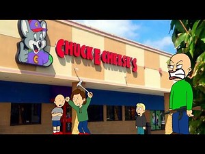 Classic Caillou Skips School To Go To Chuck E Cheese's And Get's Grounded