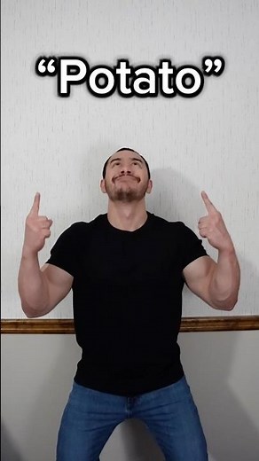 Learn ASL “Potato” #asl #americansignlanguage #deaf #hardofhearing #education #english #potato