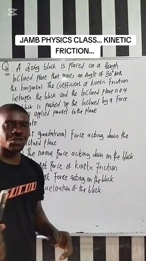 JAMB 2025 Physics: Kinetic Friction Explained