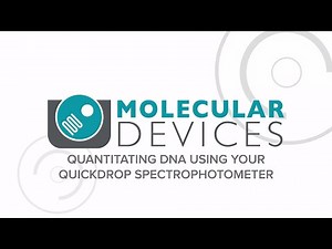 Quantitating DNA using your QuickDrop Spectrophotometer