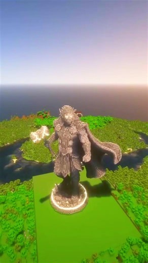 Thor Statue Minecraft Timelapse