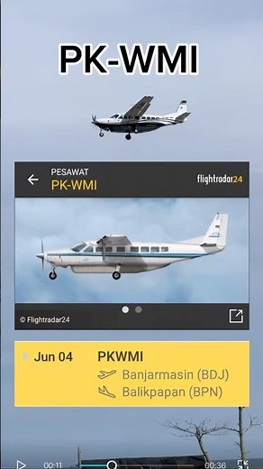 PK-WMI (Wise Air Cessna Grand Caravan EX) landing in Balikpapan (04 Juni 2025)