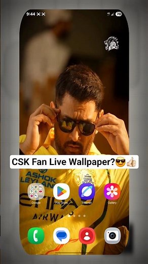 CSK Fan Live Wallpaper Edit Tutorial | Trending Ms Dhoni live wallpaper Kaise Lagaye