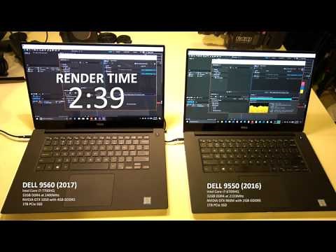 Dell XPS 15 9560 vs 9550 performance test