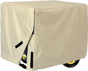 Porch Shield Waterproof Universal Generator Cover 38 x 28 x 30 inch, for Most Generators 5500-15000 Watt, Light Tan