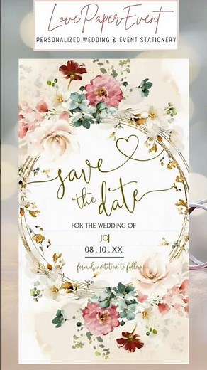 DIY Digital Save the Date in 2 Minutes! 💐 Just Text It — No Stamps Needed! #collectionfior