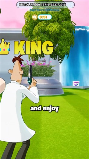 I LEAKED A SECRET TO GET EXTRA HEALTH IN THIS PISTOL ARENA ONE SHOT MAP #fortnite #shorts