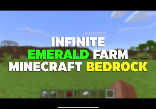 Infinite emerald farm bedrock (‘ credits: Noise gaming ‘) #minecraft #farm #easy #bedrock part 1
