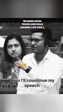 We need more. young and bold Leaders like this #indianparliament #parliament #bjp #modi # congress 😲