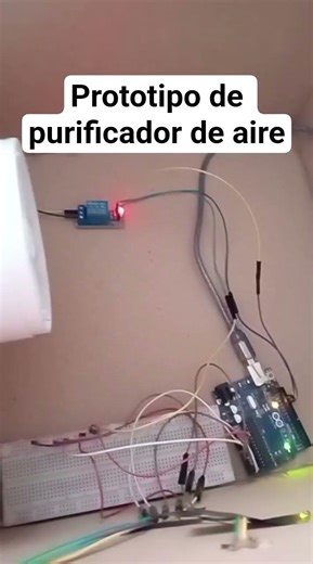 Prototipo de purificador de aire con #arduinolove #electrician #electronica
