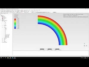 PrePoMax (CalculiX FEA) - Tutorial 26 - Thermo-mechanical analysis of a thick pipe (with ParaView)