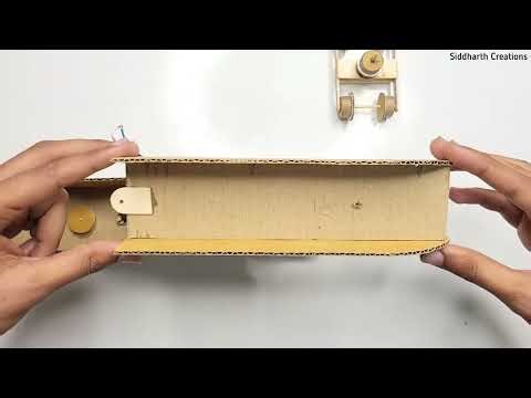How to Make DIY Cardboard Train Fully Working on Railway Tracks siddharth creations 720p