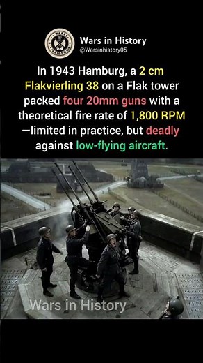 Flakvierling 38: 1,800 RPM AA Monster of WWII Hamburg #ww2