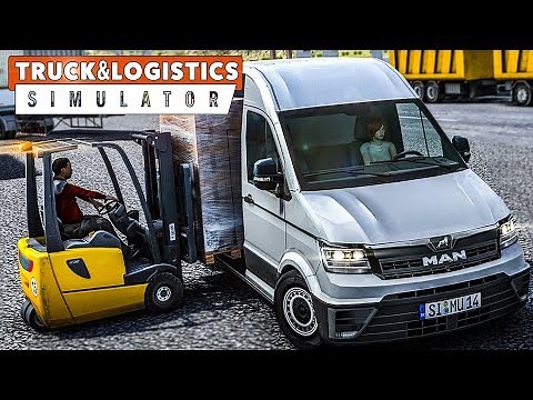 LOGISTIK SIMULATOR: MAN TGE mit Gabelstapler beladen! | Truck & Logistics Simulator Preview