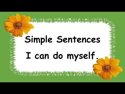 Simple Sentences for Reading Practice | I can do myself