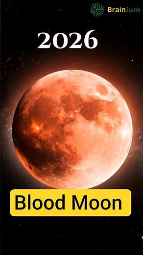 Blood Moon 2026 Explained! Why the Moon Turns Red 🌕🔥 #BloodMoon #Eclipse2026 #SpaceFacts