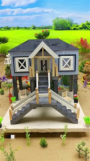 The art of tiny living – where every detail matters. Which part of this mini house do you love most? 🏡🪚 #TinyHome #MiniBuildMagic #HandmadeHappiness