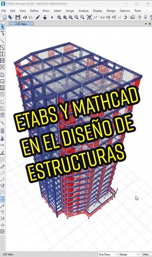 Modelamiento de Edificaciones en Etabs y memoria de Cálculo en Mathcad #estructuras #concreto #ingenieria #arquitectura #etabs #mathcad