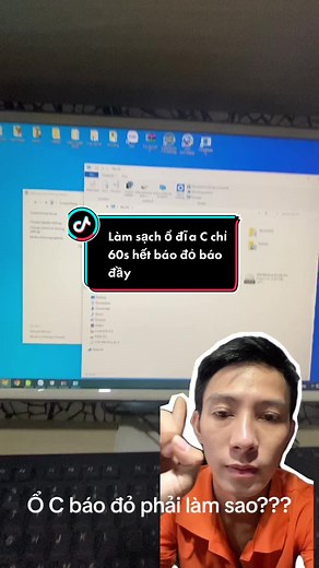 Cách làm sạch ổ đĩa C chỉ 60s #suamaytinh #learnontiktok #laptop #fpy