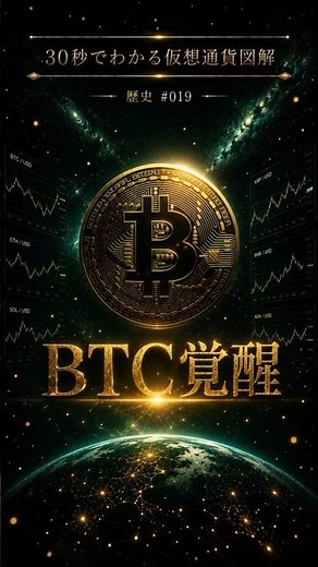 【30秒でわかる仮想通貨図解｜歴史 #019】ビットコイン10万ドル突破