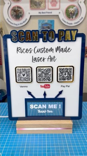 Edge Lit LED QR Code Sign #aeonvip ‪@AeonLaserUSA‬ #shorts