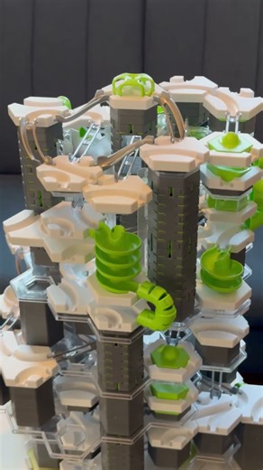 A lot of GraviTrax on Single Baseplate #marblerun #gravitrax #marbleasmr